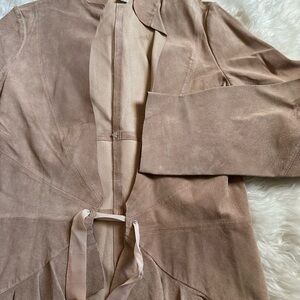Nougat London Beige Suede Jacket